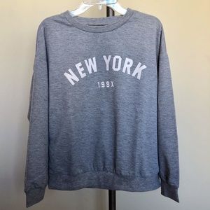 Gray New York long sleeve
